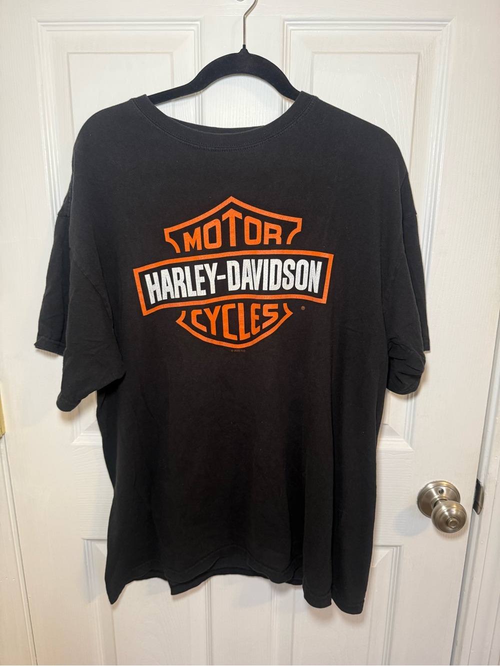 Harley-Davidson Men’s Black Tee with Orange Logo